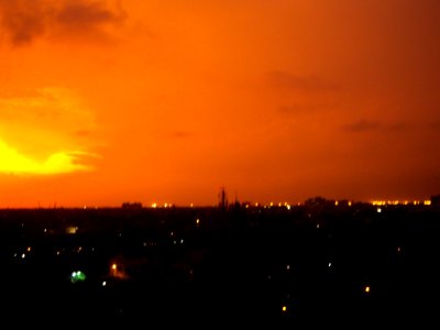 May sunset in Kolkata