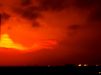 May sunset in Kolkata