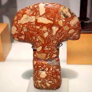 Breccia axe  Predynastic Period 4000-3000 BC  The blade displays the characteristic crescent shape  @Museu Egipci  #Barcelona #Predynastic