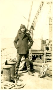 Crew member "Self" (a.k.a. William E. Howard) on board R.R.S “Discovery” 28th December 1930 photo