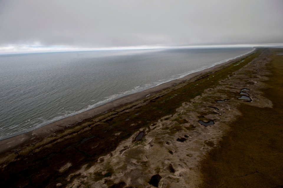 The coast of Bering Land Bridge National Preserve