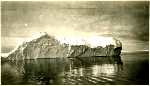 Tabular ice berg, Antarctica (20th December 1930?) photo