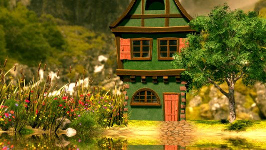 Une petite maison dans la prairie photo