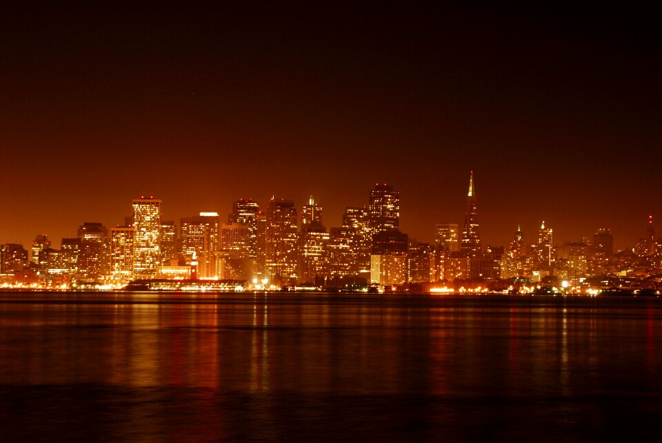 Bay brown city brown night