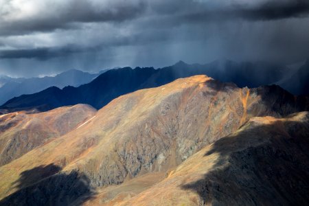 Rain over the Wrangell Mountains photo