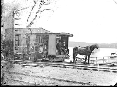 Horse drawn trolley at Toronto, NSW, [n.d.]