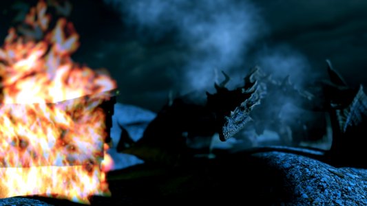 Un dragon de contes et légendes photo