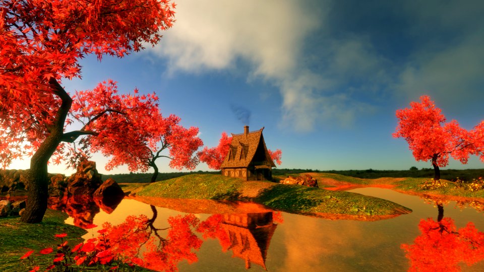 Mon premier paysage 3D créé avec FlowScape