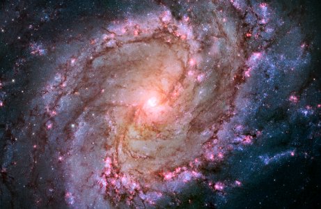Spiral Galaxy M83, Hubble Space Telescope photo