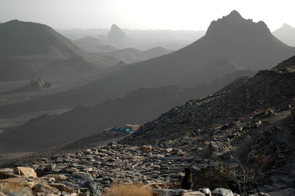 Volcano erosion desert