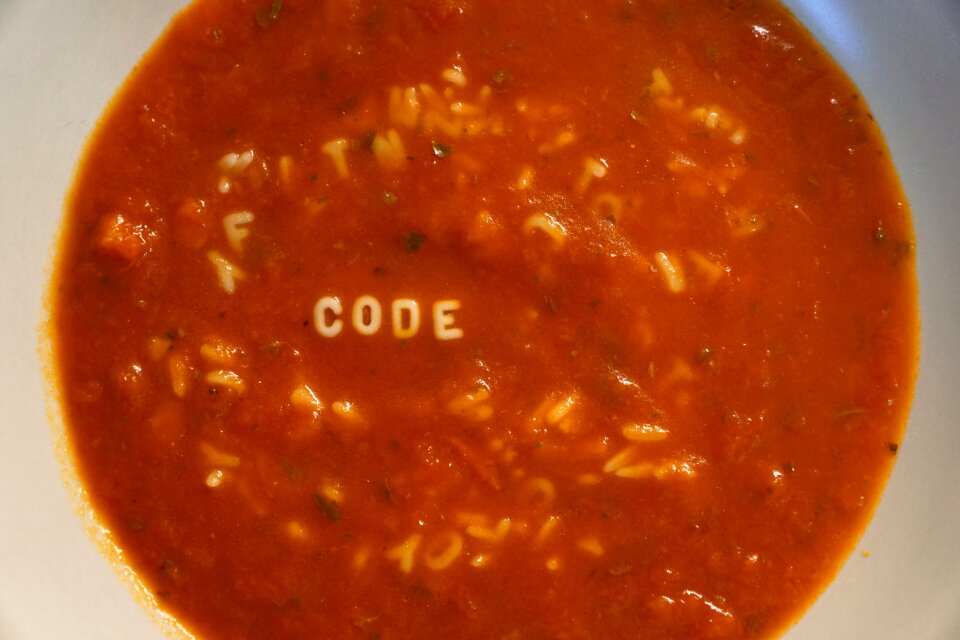 Tomato sauce letters code