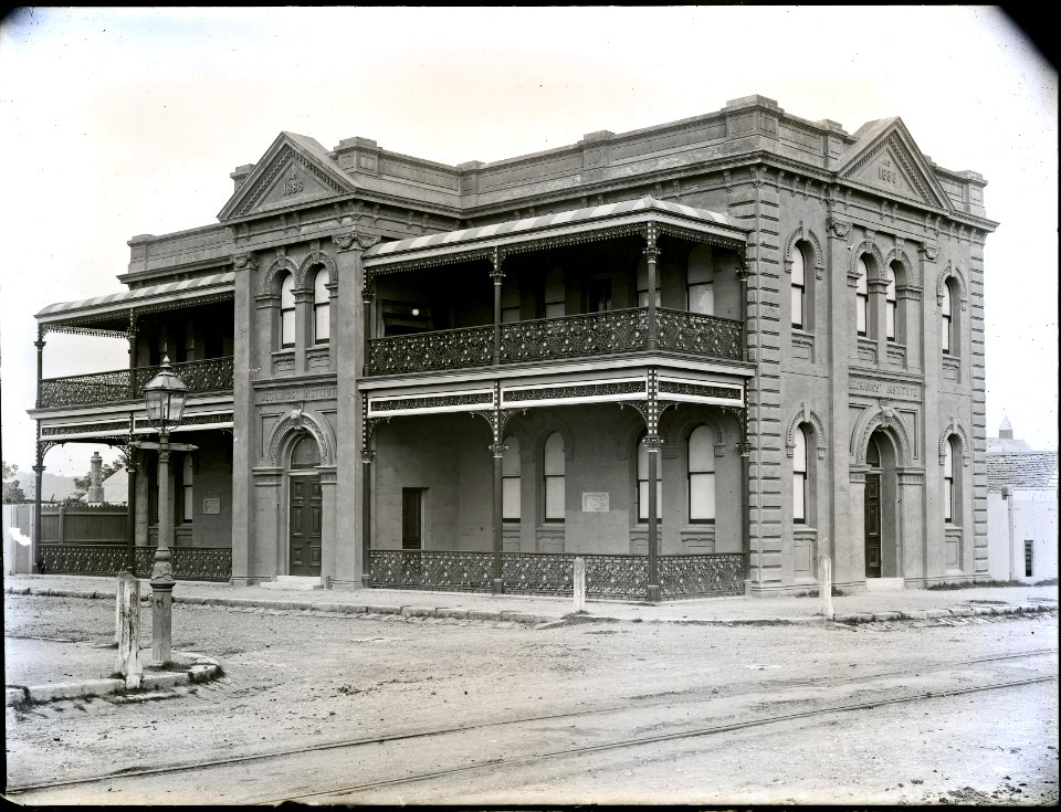 Mechanics Institute, Tudor  and Milton Streets, Hamilton, NSW, 8 February 1892