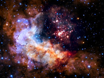Star Cluster Westerlund 2 and Starforming Nebula Gum 29 photo