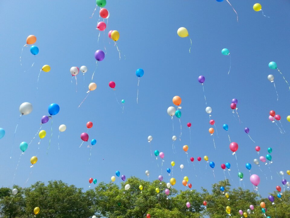 Happiness celebration color