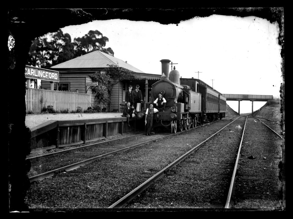 Carlingford NSW – John Albert Goldthorpe sitting on NSWGR E10 class steam locomotive number 10
