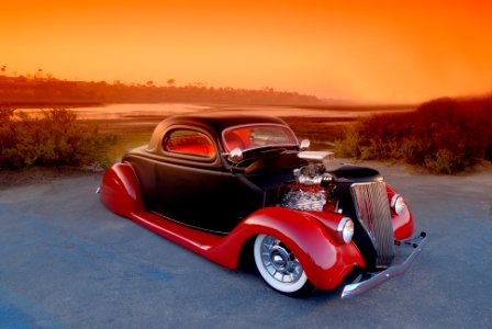 Hot Rod at Dusk