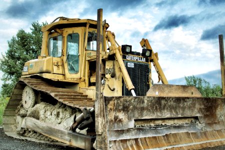 Old Rusty Bulldozer photo