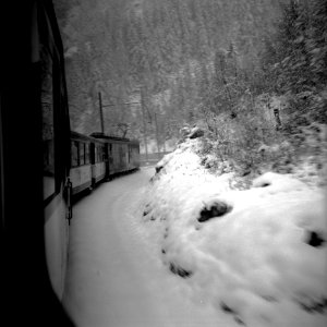 Train from Zermatt photo