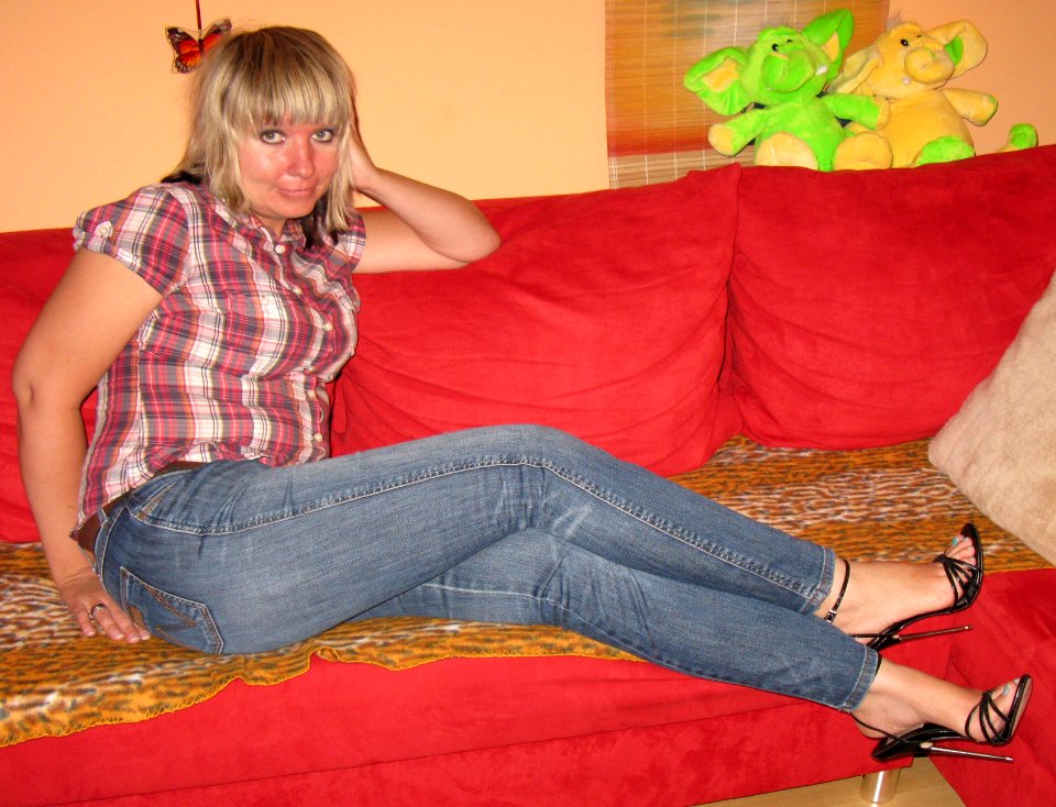 Jeans und High Heels