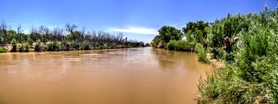 Escondida Burn area and the 9 mile outfall