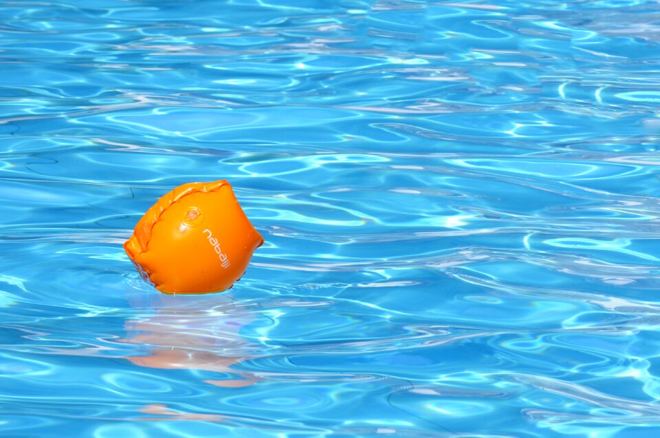 Contrast summer swimming pool