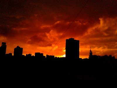 Después de la tormenta y el sol pugnando por salir...