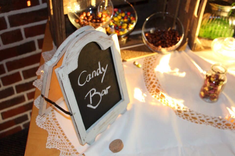 Candy-bar wedding candy bar