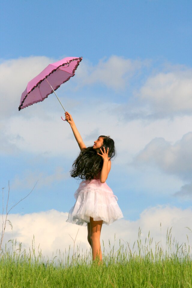 Flight pink grass