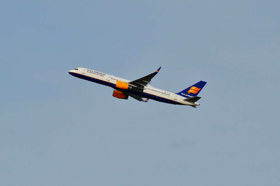 Departure passenger aircraft travel