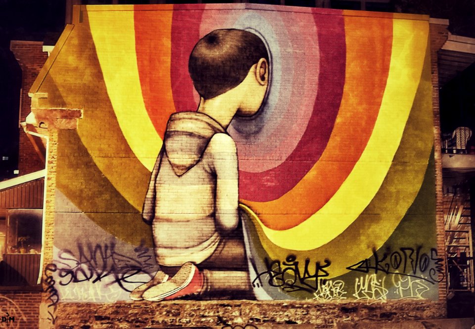 Hiding Behind A Wall