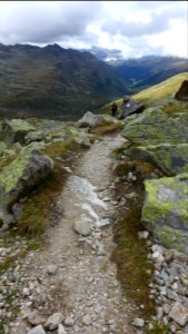 Aufstieg zum Jöriflüelafurgga, Richtung Jöriseen - Graubünden, Schweiz photo