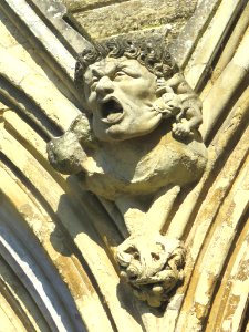 Gargoyle Scream, Salisbury Cathedral photo