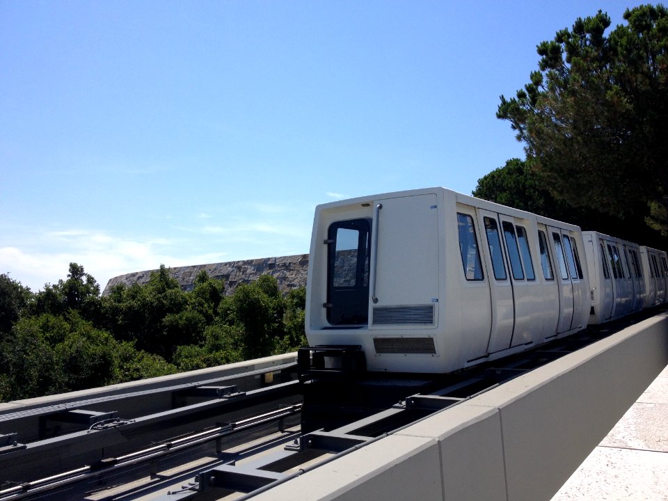 Tram at the Getty Center