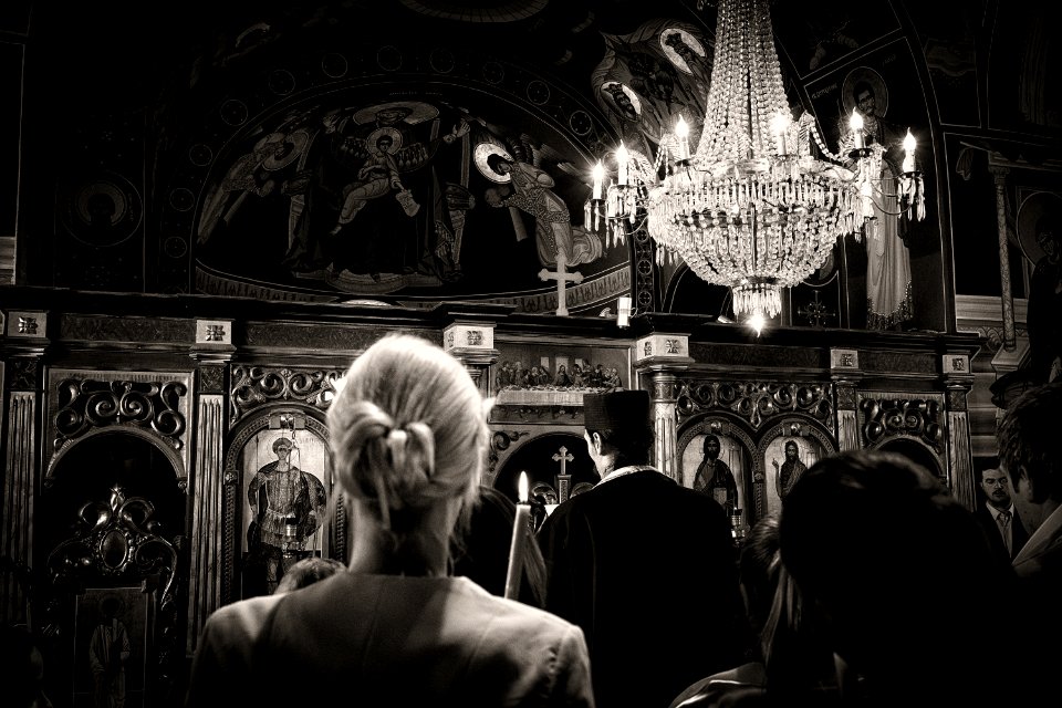 Serbian Monastery Christening