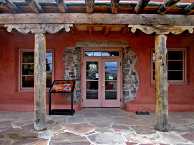 Back Entrance to Painted Desert Inn NHL with Exhibit photo