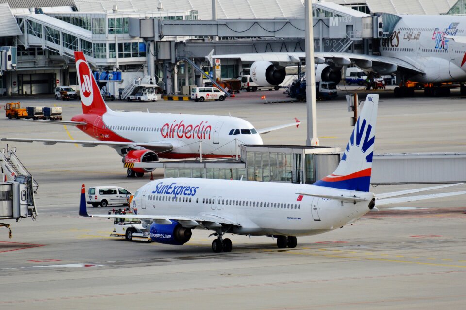 Passenger aircraft travel munich