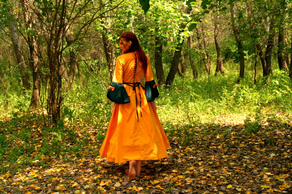 Autumn leaves dress
