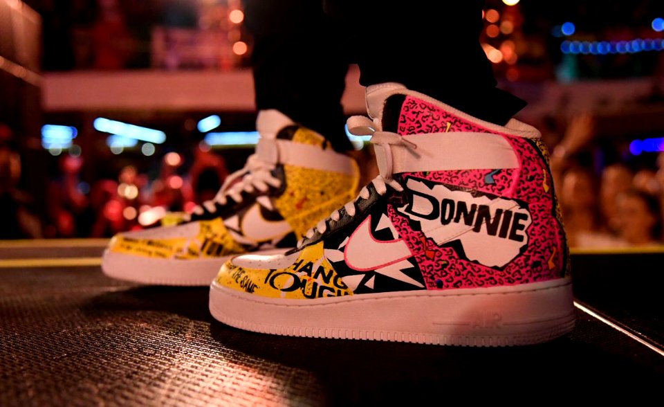 Donnie Wahlberg’s Hanging Tough sneakers