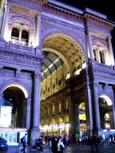Milan Galleria By Night, Italy