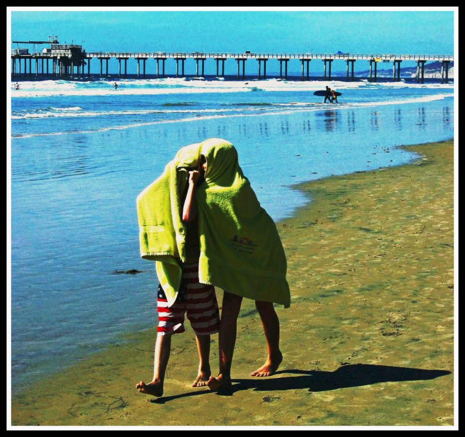 Beach Freinds. Kids at Play