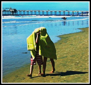 Beach Freinds. Kids at Play