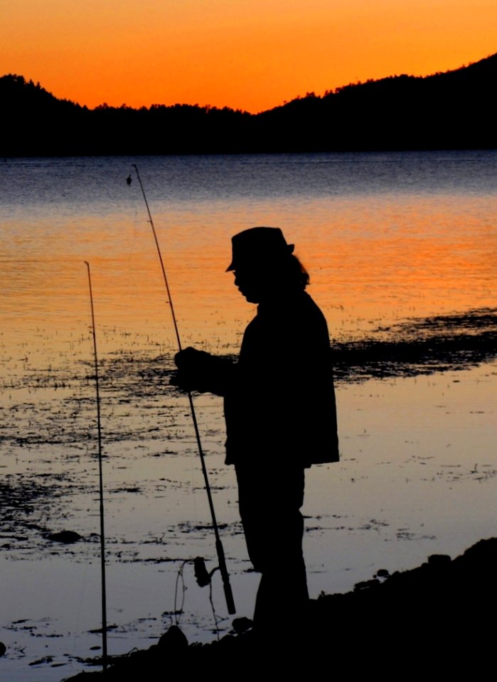 Fishing with Patience, Big Bear Lake, California