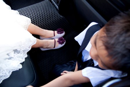 Flower girl and ring bearer