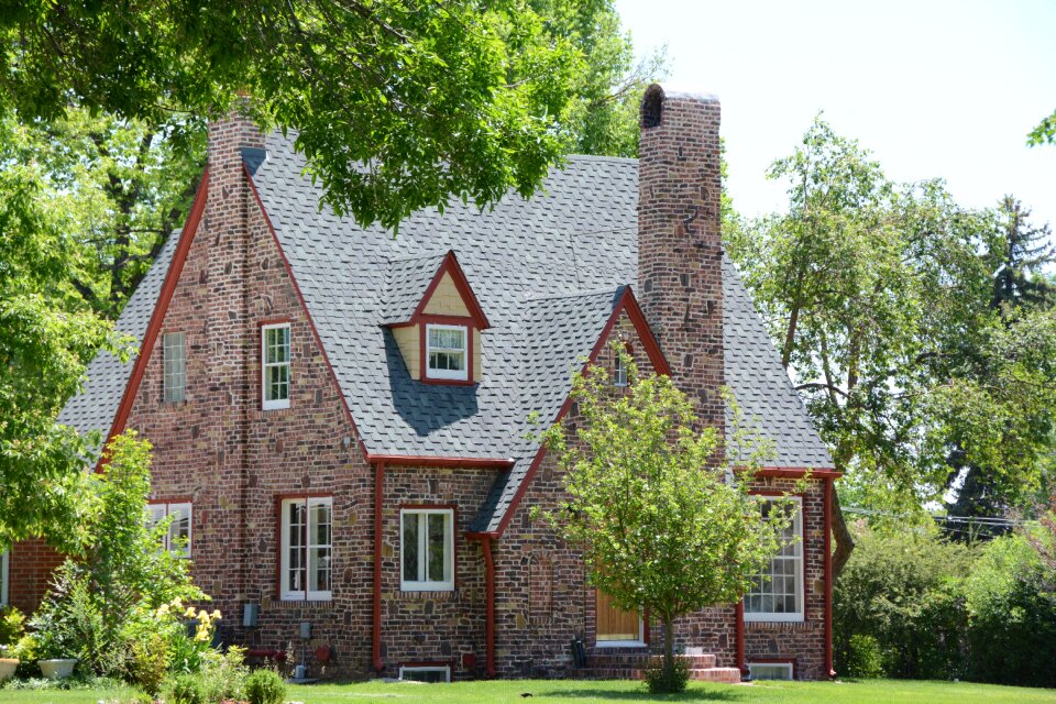 Cozy cute green house