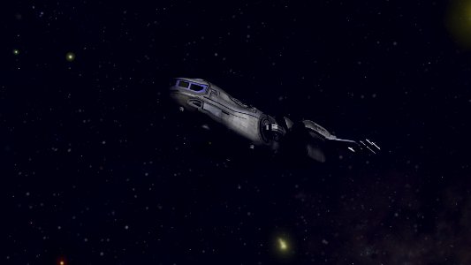 A Freelancer in space.