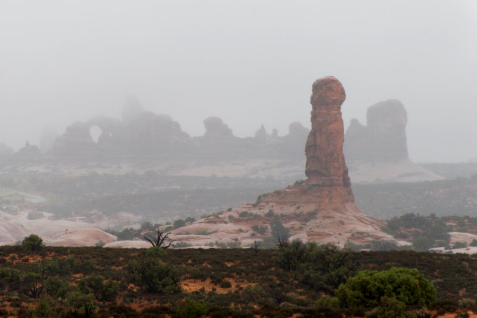 Turret Arch through the fog