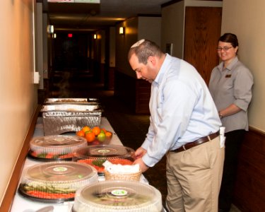 Rabbi Melman - kosher supervision of Sunday AM Breakfast photo