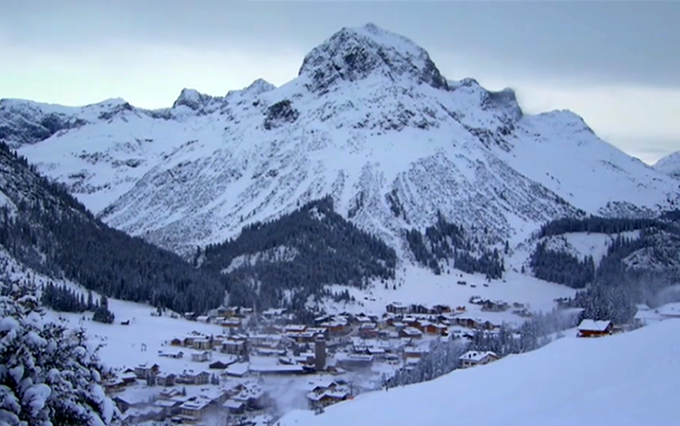Valley In Winter-Austria