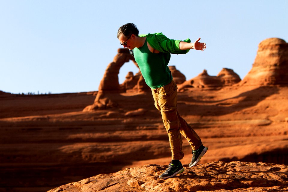 High winds at Delicate Arch
