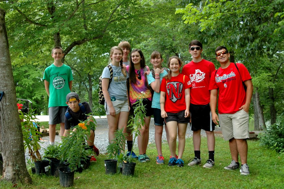 Group Photo by Butterfly Garden (not full group)
